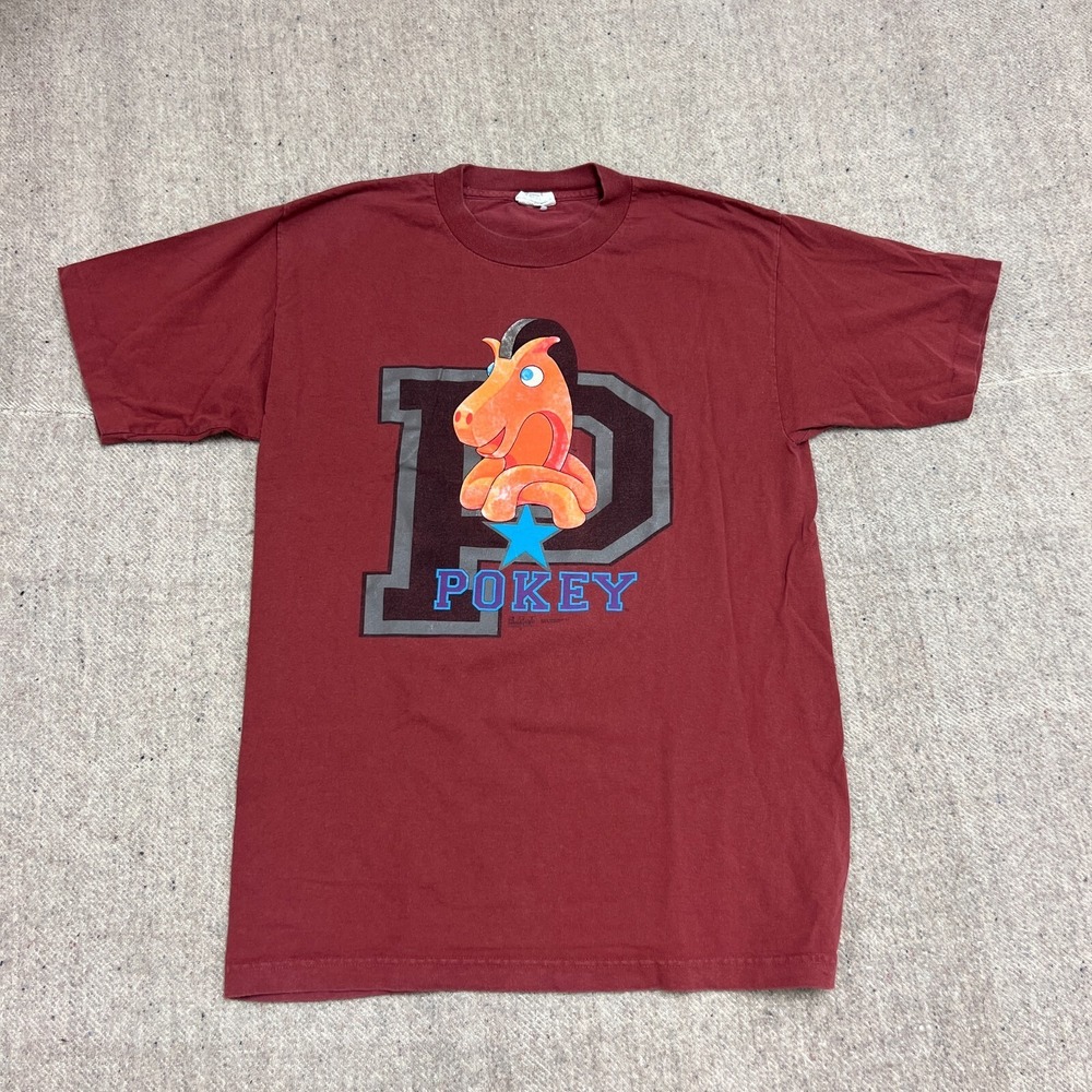 Vintage Gumby And Pokey Shirt Mens Large Red 1990s Cronies